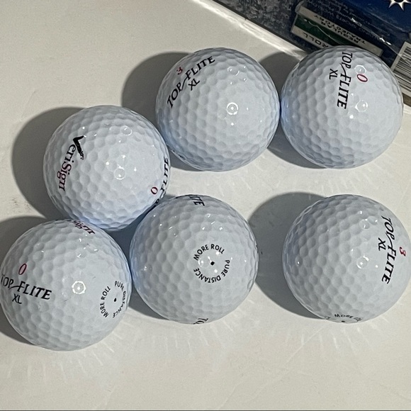 Top Flight XL Pure Distance Golf Balls 2001 Spalding 2 Boxes (3 In Each) - Picture 4 of 5